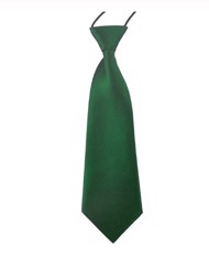 Børne slips, mørke grønt